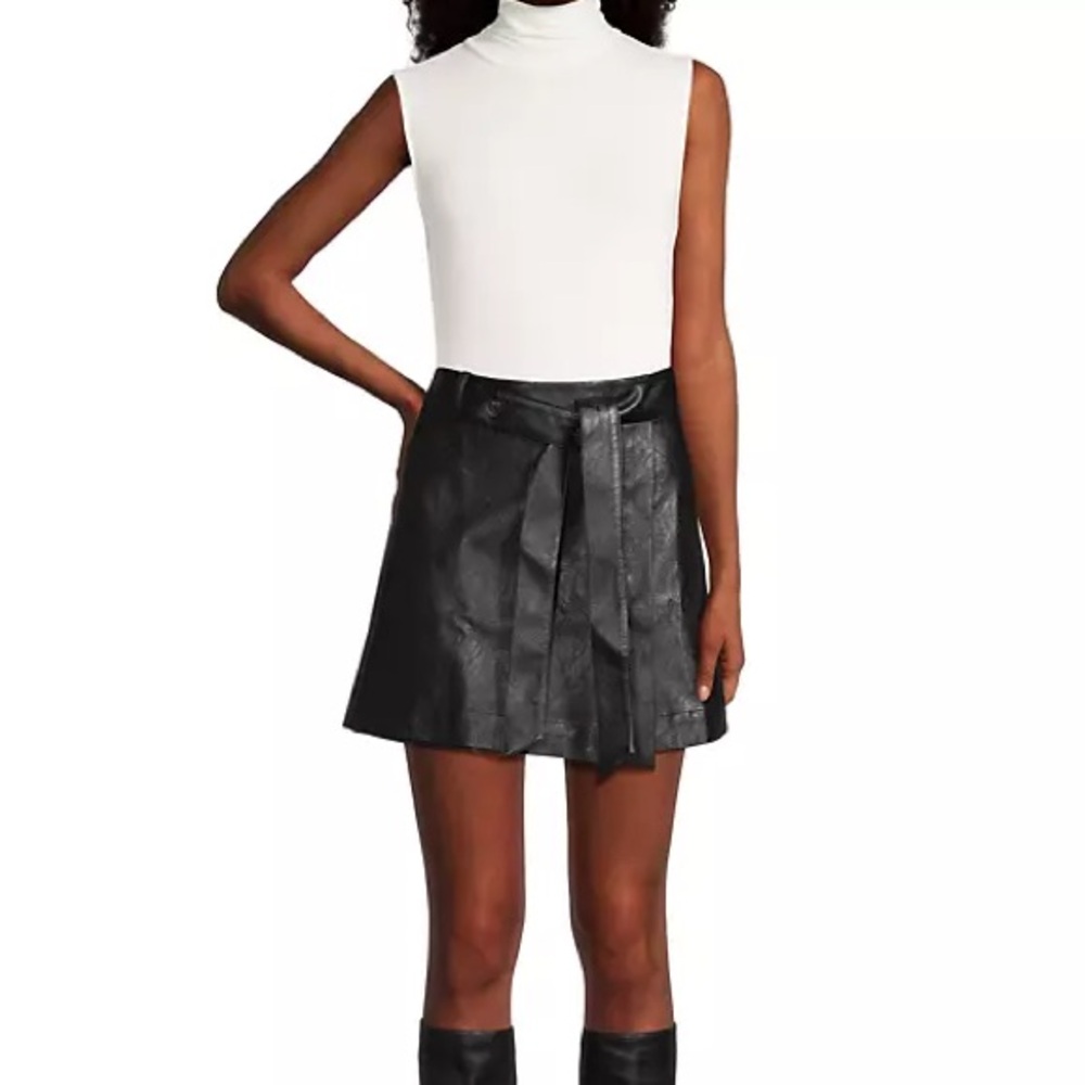 Modern citizen vegan leather skirt